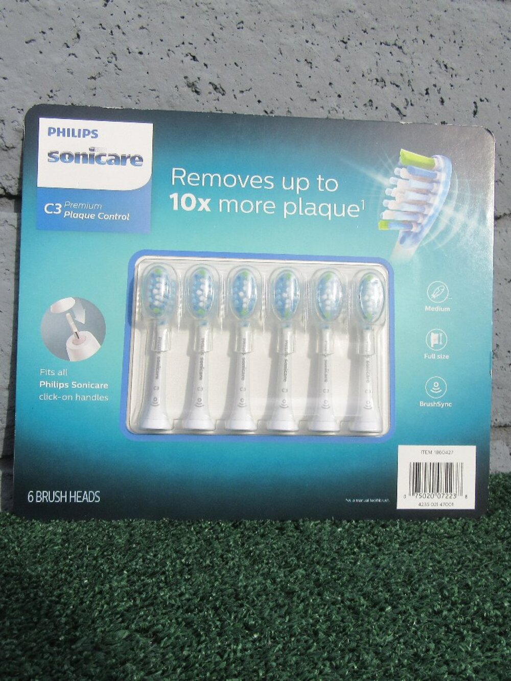 Brand New Philips Sonicare C3 Medium Toothbrush Head Refills 6 Pack HX9046/71